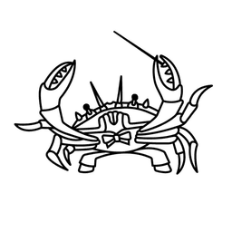 Crab illustration client logo